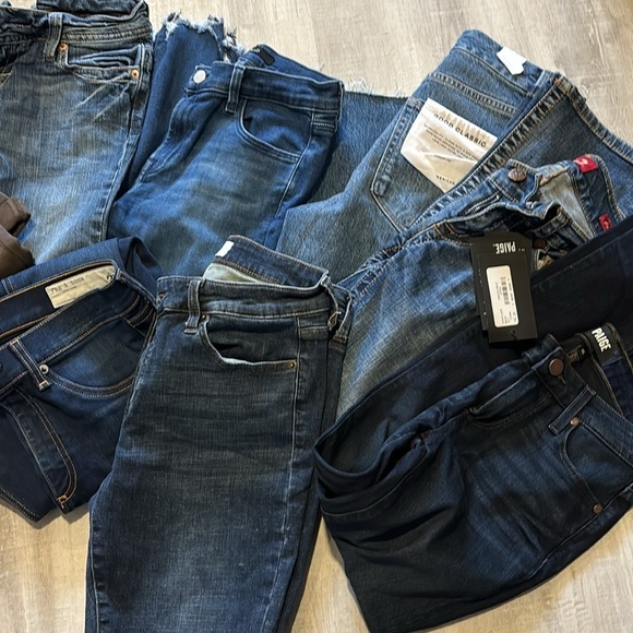 Jeans 👖 sizes 24-26 ~5 Size!! American Eagle, Aeropostale, Paige,good American - Picture 3 of 17